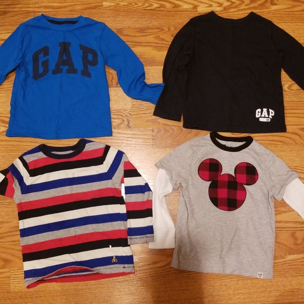 4- 4t long sleeve Gap shirts
